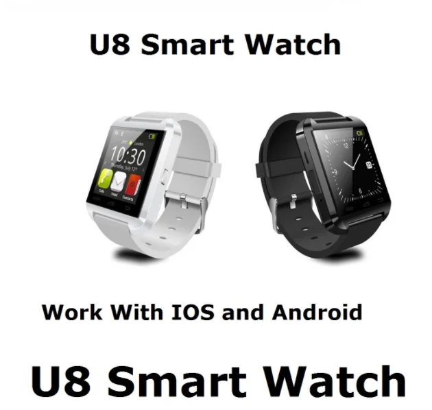 Blue to Watch U8 for IOS for IPhone 8 S4/Note 3 HTC Android for IOS Phone Smart Watch GT08 DZ09