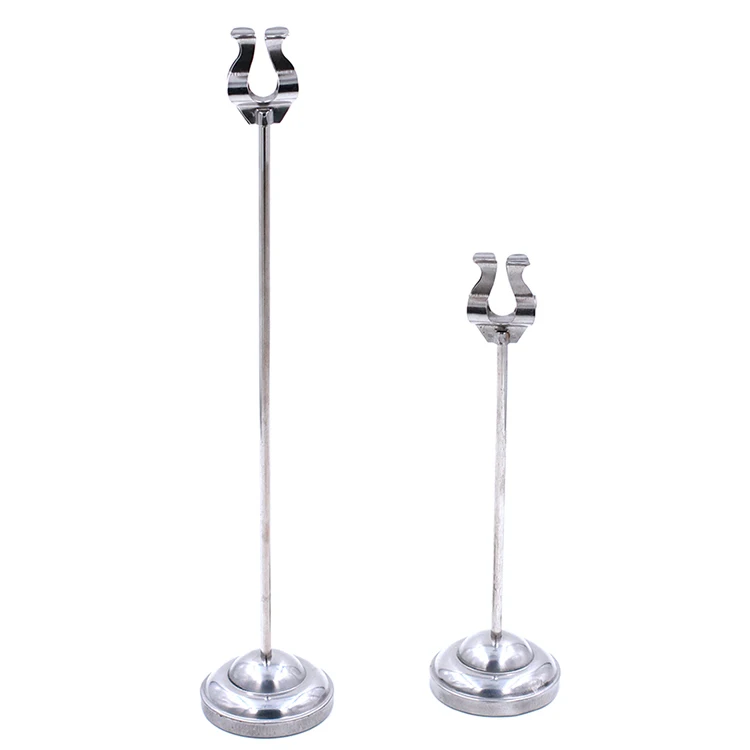 Metal Menu Clip with Heavy Cast Base