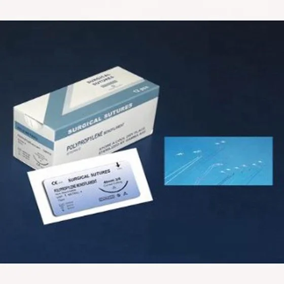 Китайский медицинский неабсорбируемый монофиламентный полипропиленовый шов с иглой