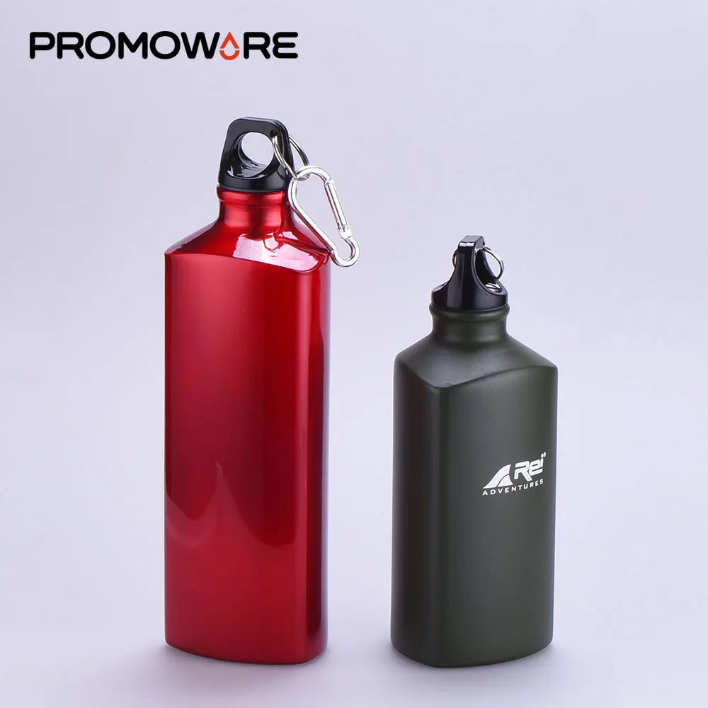 Triangle Shaped 750ml Printing Aluminum Cool Water Drinking Bottle SPAL0089-750