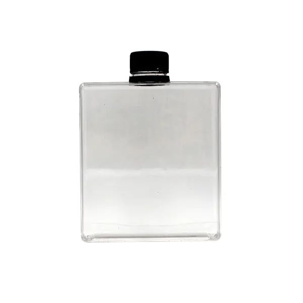 500ml Flat Rectangular Square Petg Plastic Liquor Bottle for Wine