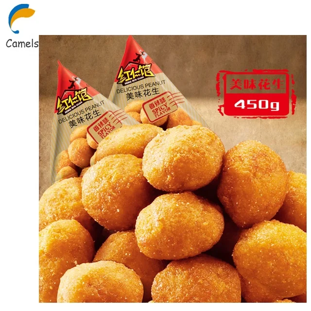 Арахис с ароматизированным покрытием, жареный арахис, жареный острый арахис