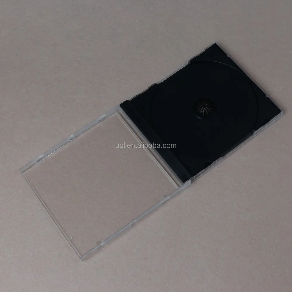 10.4mm Single Jewel CD Case with Black Tray for 1CD