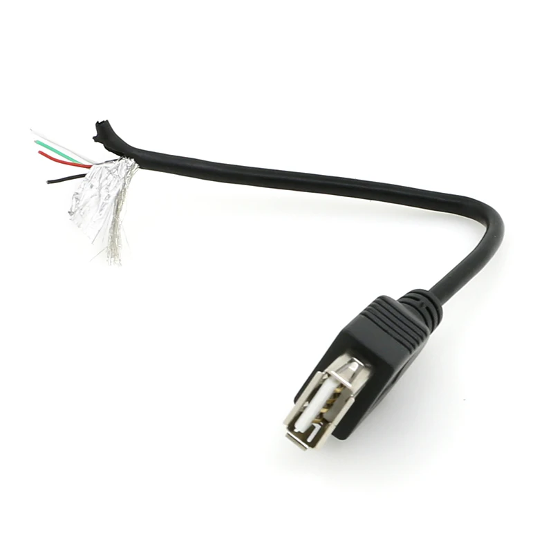Высококачественный индивидуальный кабель для зачистки проводов, usb a, штекер, гнездо, кабель с открытым концом