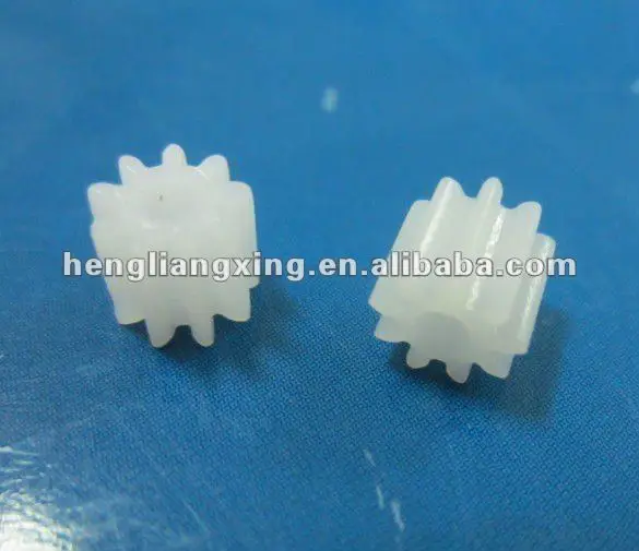 MABUCHI MOTORS 3 WHITE PLASTIC PINION GEARS 9 TOOTH TO BOOST SCALEXTRIC 
