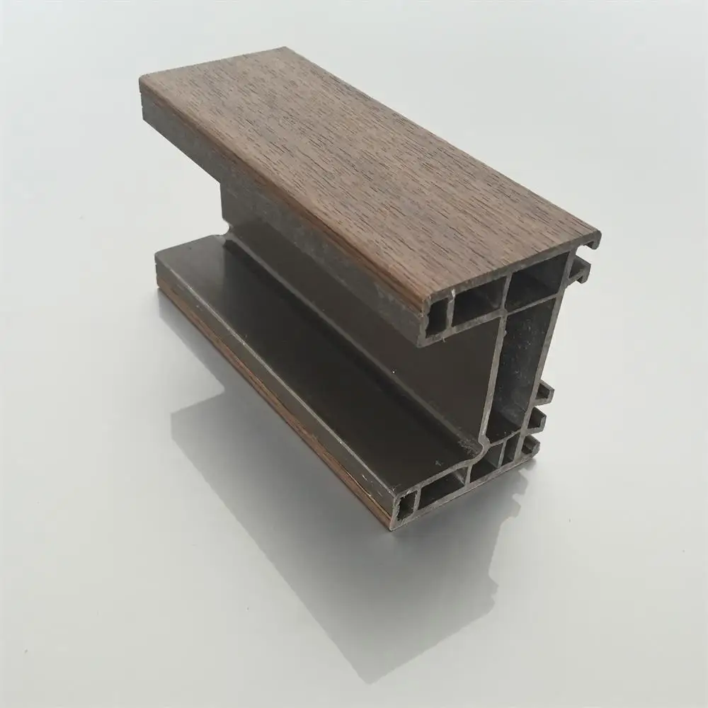 PVC Wood Grain Profiles windows Upvc Frame Sash