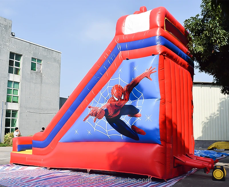 2019 новый стиль надувная горка Человек-паук, мультяшная надувная горка для продажи, надувная Милая горка для детей