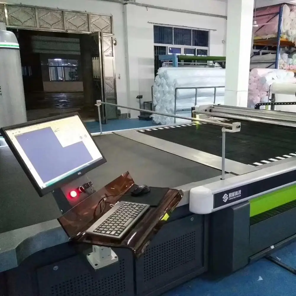 Plt Dxf Cut File Accept YINENG Fabric Knife Cutting Machine for Garments Factory