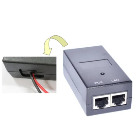 Inyector PoE pasivo y Kit de divisor m f Fuente De hasta 50V sobre 30-40m