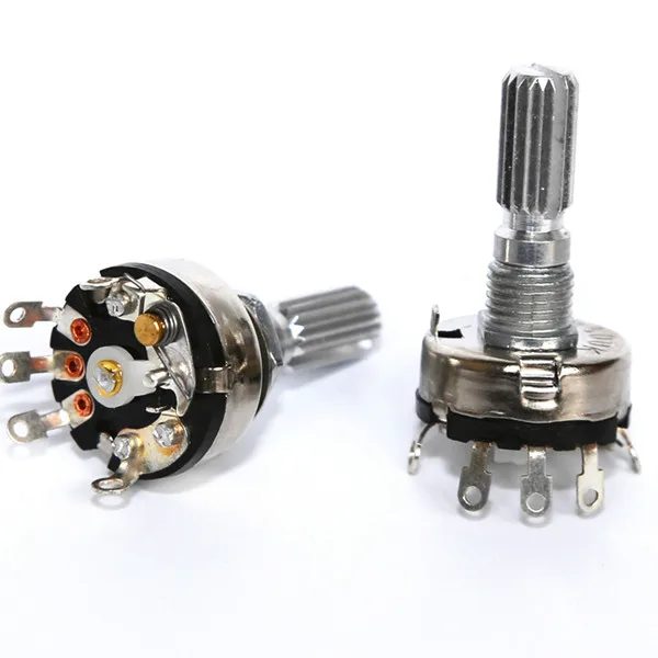 RV17 Rotary 100k Dimmer Potentiometer Rotary Potentiometer with on off Switch