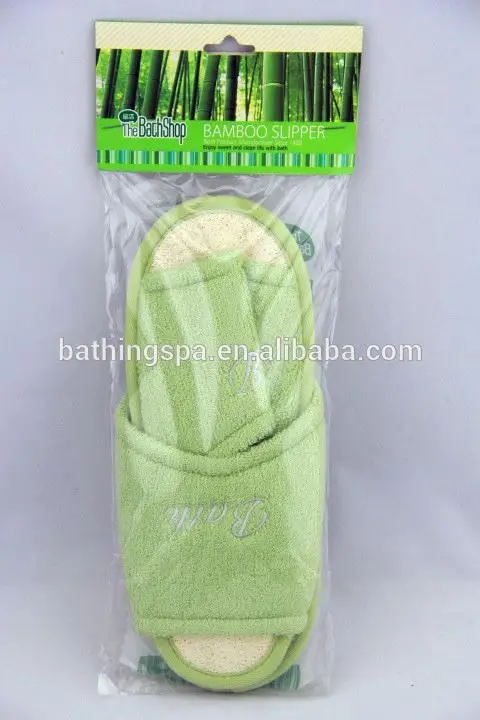 Hot selling loofah slippers