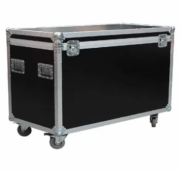 APC021 Ningbo Everest Large Capacity Aluminum Cable Road Trunk Flight Case with Rolling Wheels