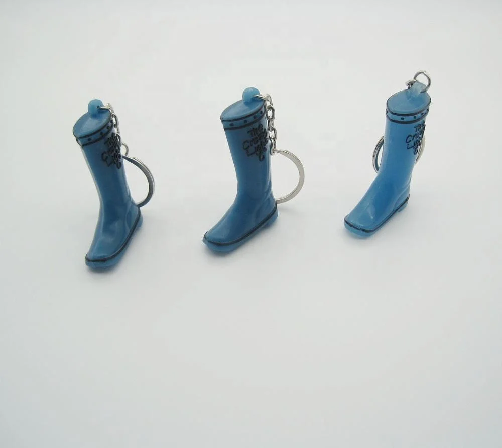 3D Custom PVC Mini Rain Boot Keychain
