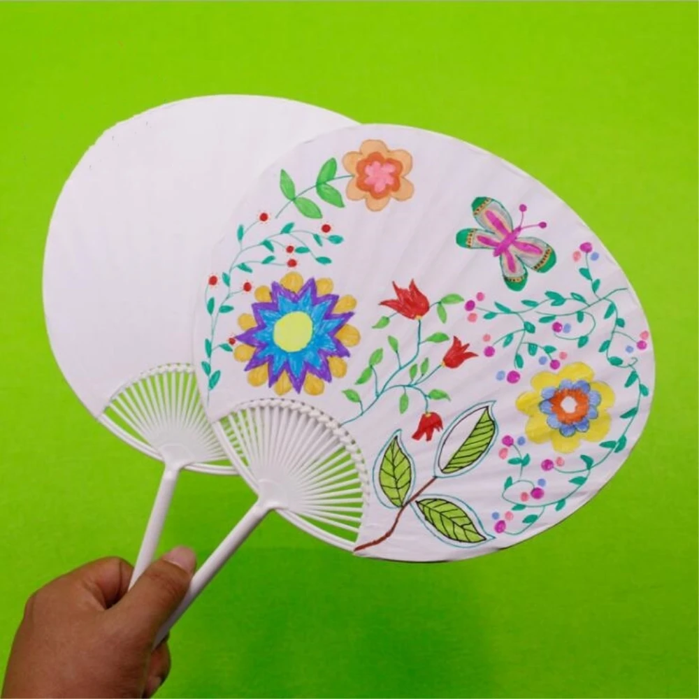 mini paper hand fans