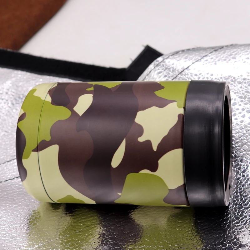 
2020 банка пива и держатель 12 унций Двойная Стенка нержавеющая сталь Изолированная нержавеющая сталь банка охладитель с крышкой 