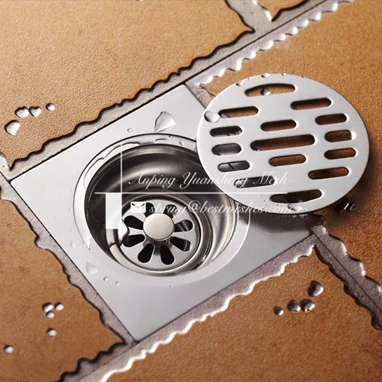 Circular SUS 304 Floor Drain Cover for Bathroom Drainage Pipe