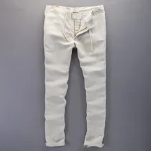 2016 New font b Fashion b font font b Casual b font Male linen font b