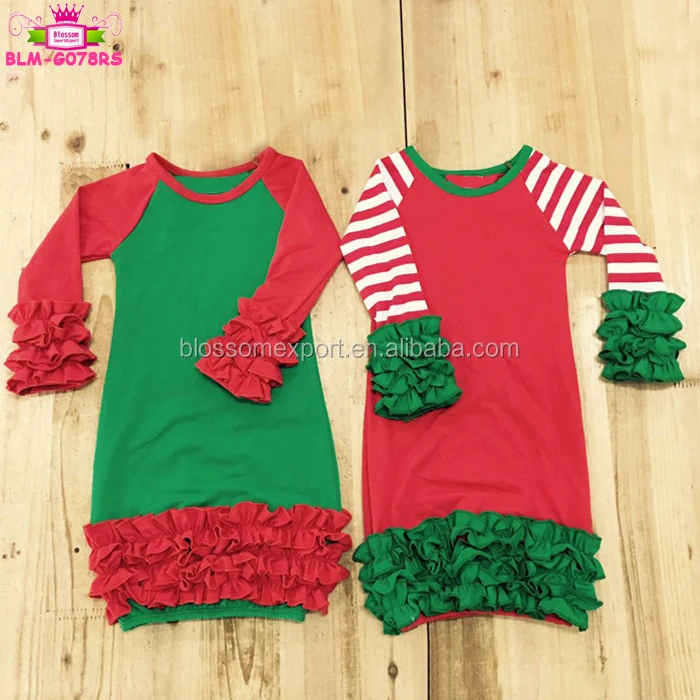 Monogrammed Blank Baby Shower Gift Set 3pcs Green Floral Ruffle Gown