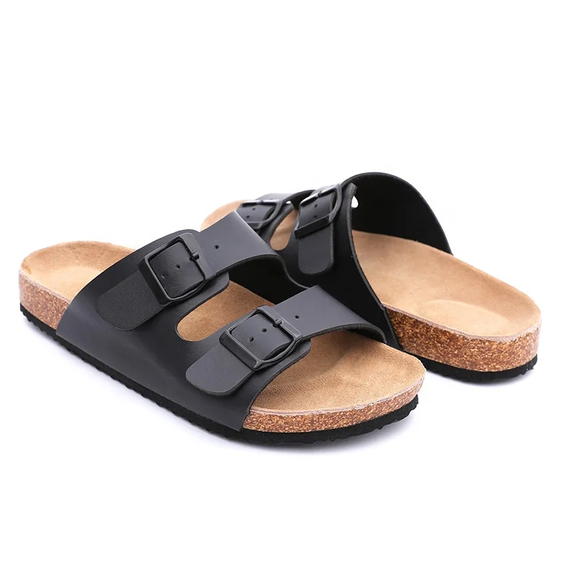 Sandália Masculina FITORY Couro - Bico Aberto | Suporte Arco | Tamanho 7-13