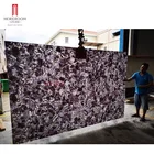 Amethyst Natural Translucent Purple Quartz Crystal Slab Amethyst Tile For Villa Decor