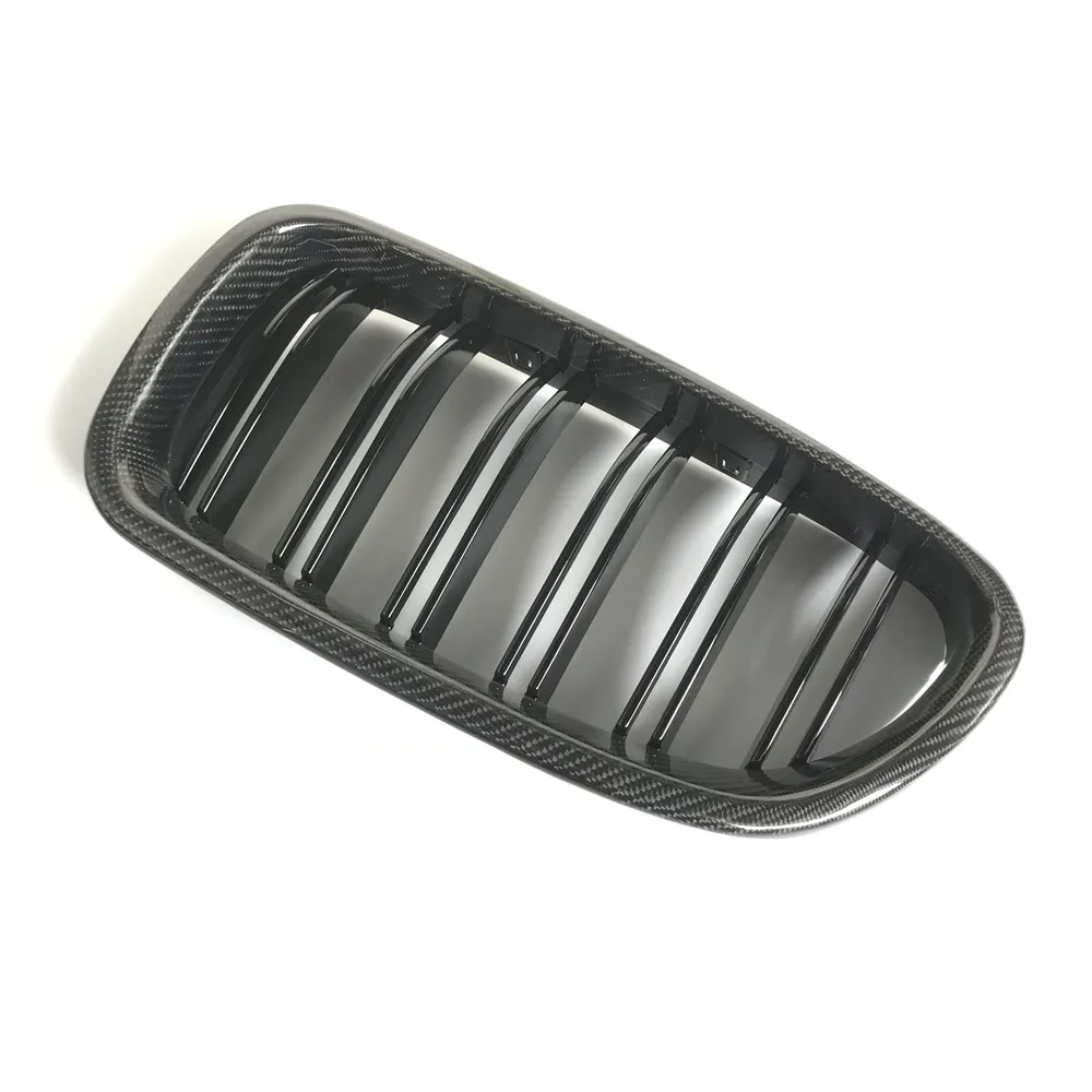 Top Quality F10 M5 Carbon Fiber+ABS  black grill front grille for BMW F10 5 SERIES 2010 UP