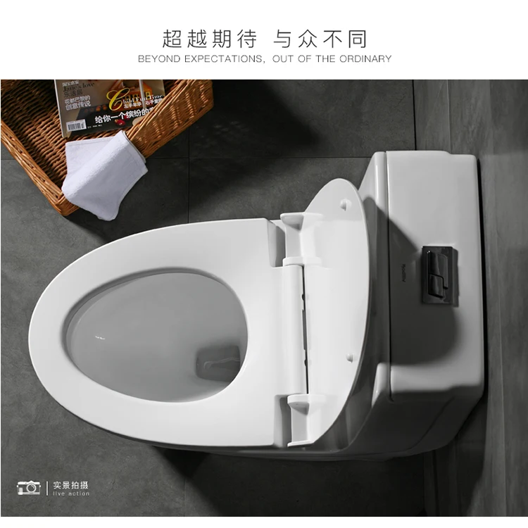 White Washdown One Piece Western Style Human Toilet Closestool