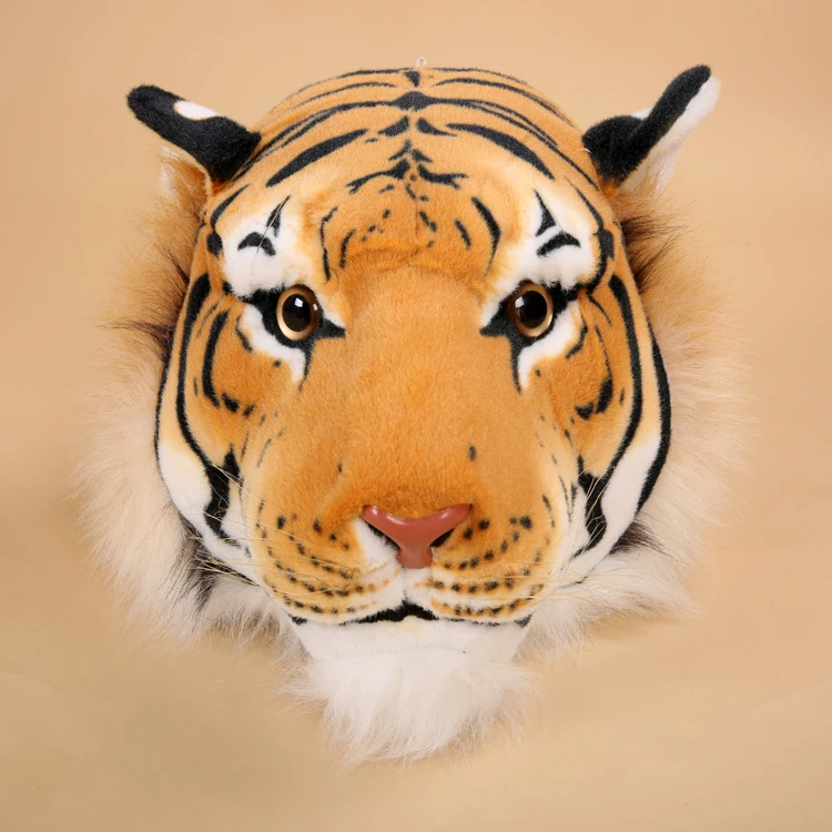 stuffed tiger head for wall