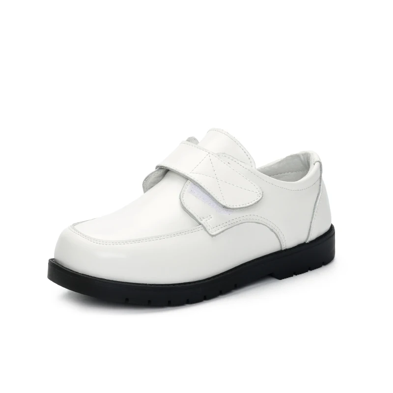 Оптовая продажа, детская черная классическая обувь, кожаная школьная обувь для мальчиков