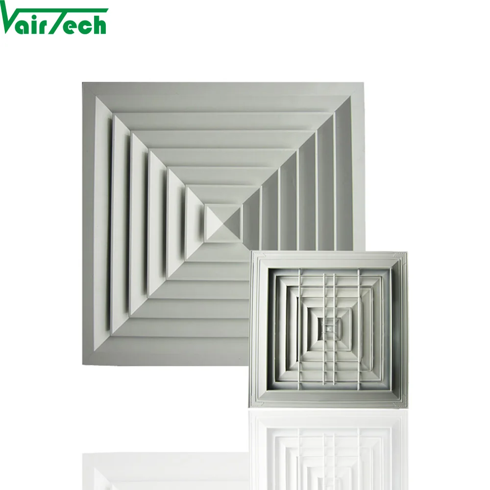 Discount aluminum alloy ceiling directional square air diffuser