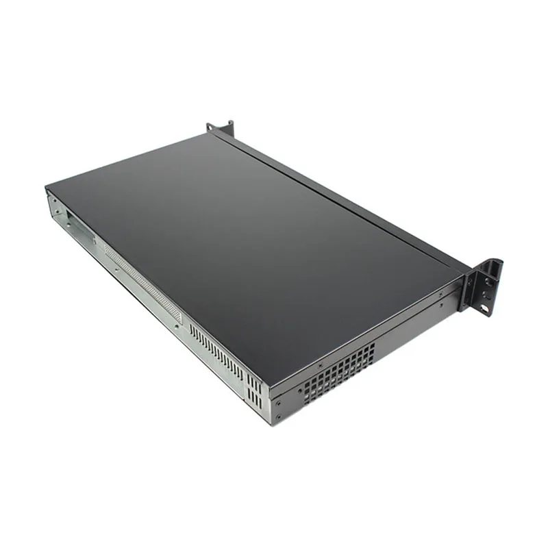 1U 19 Inch Mini ITX Industrial Computer Case Aluminum Alloy IPC Server Chassis with Fan in Stock