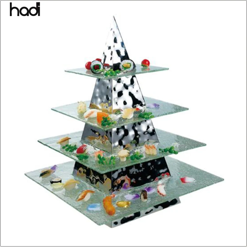 Royal Eiffel Tower Cup Cake Stand Display - Modern Dessert Buffet