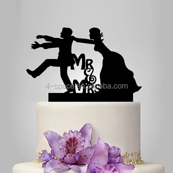 Love Sign Acrylic Wedding Birthday Day Cake Topper Silhouette 