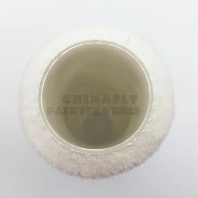 Ctпер008, оптовая продажа, 9 дюймов, без ворса, высокая плотность, белый цвет, вязаный полиэфирный эпоксидный валик для покраски и валик для покраски
