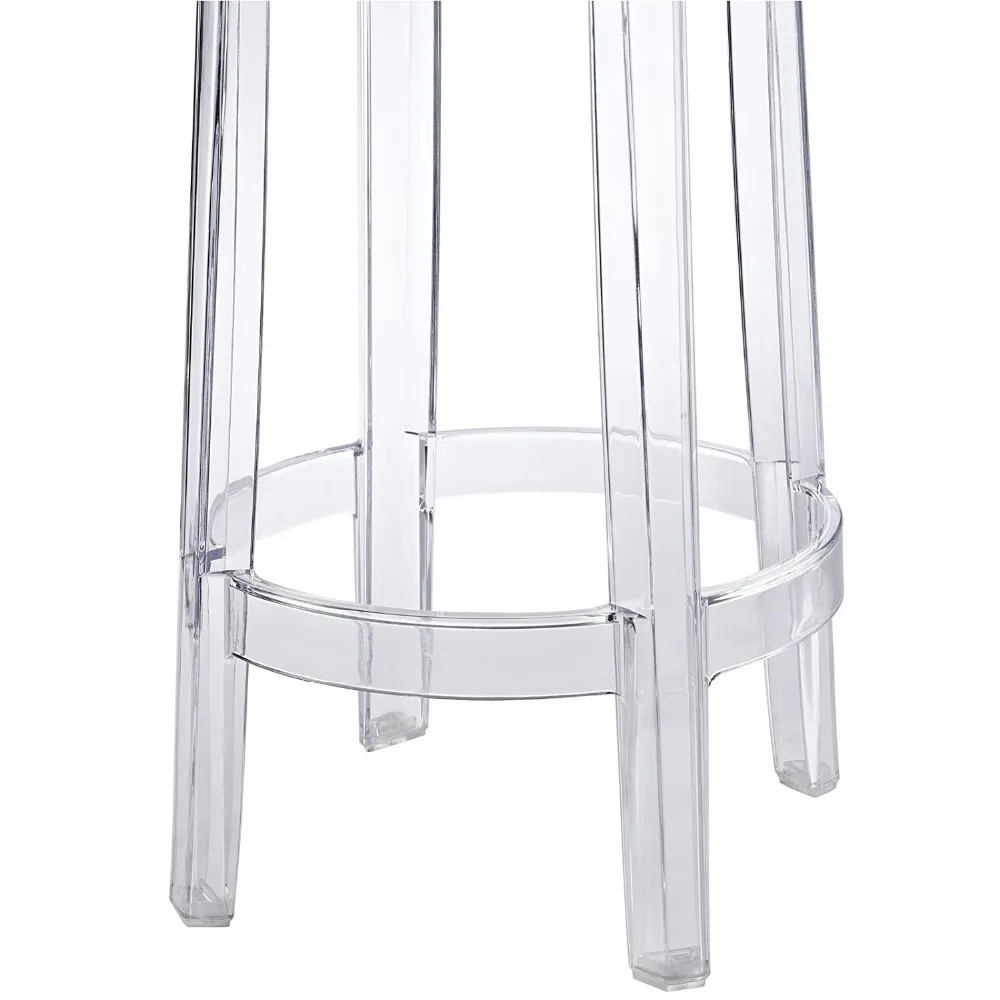 Modern Luxury China Home Center Plastic Round Counter Stool Clear