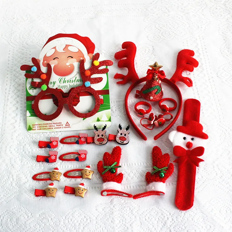 Christmas Hair Accessories Set About Hair Clips And Headband Combine For  Kids - Buy Christmas Hair Accessories Set,Christmas Headband,Hair Clips For  Kids Product on 