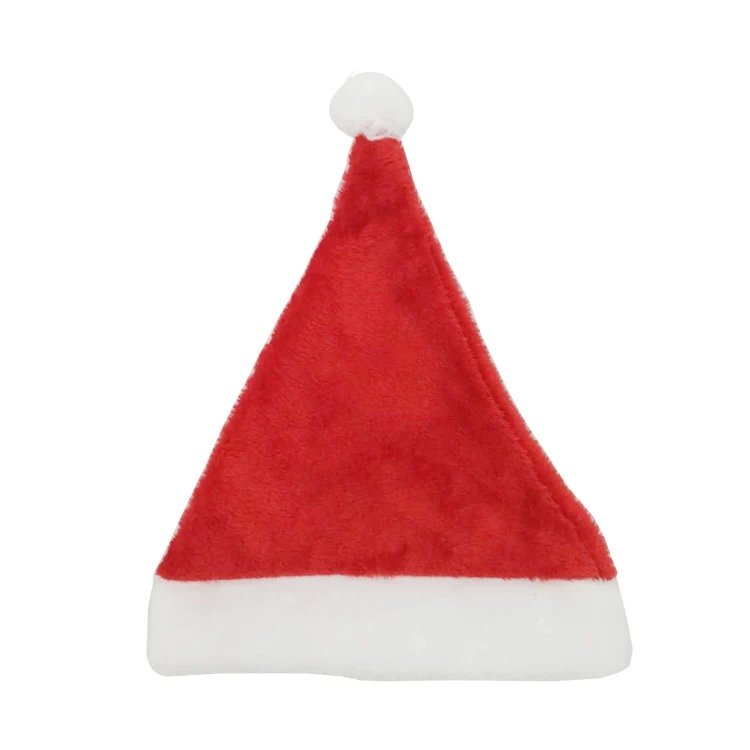 
 Фабричная ткань дизайн плюшевый мех красный цветной Бархат Детский Рождественский Санта-Клаус шляпа  