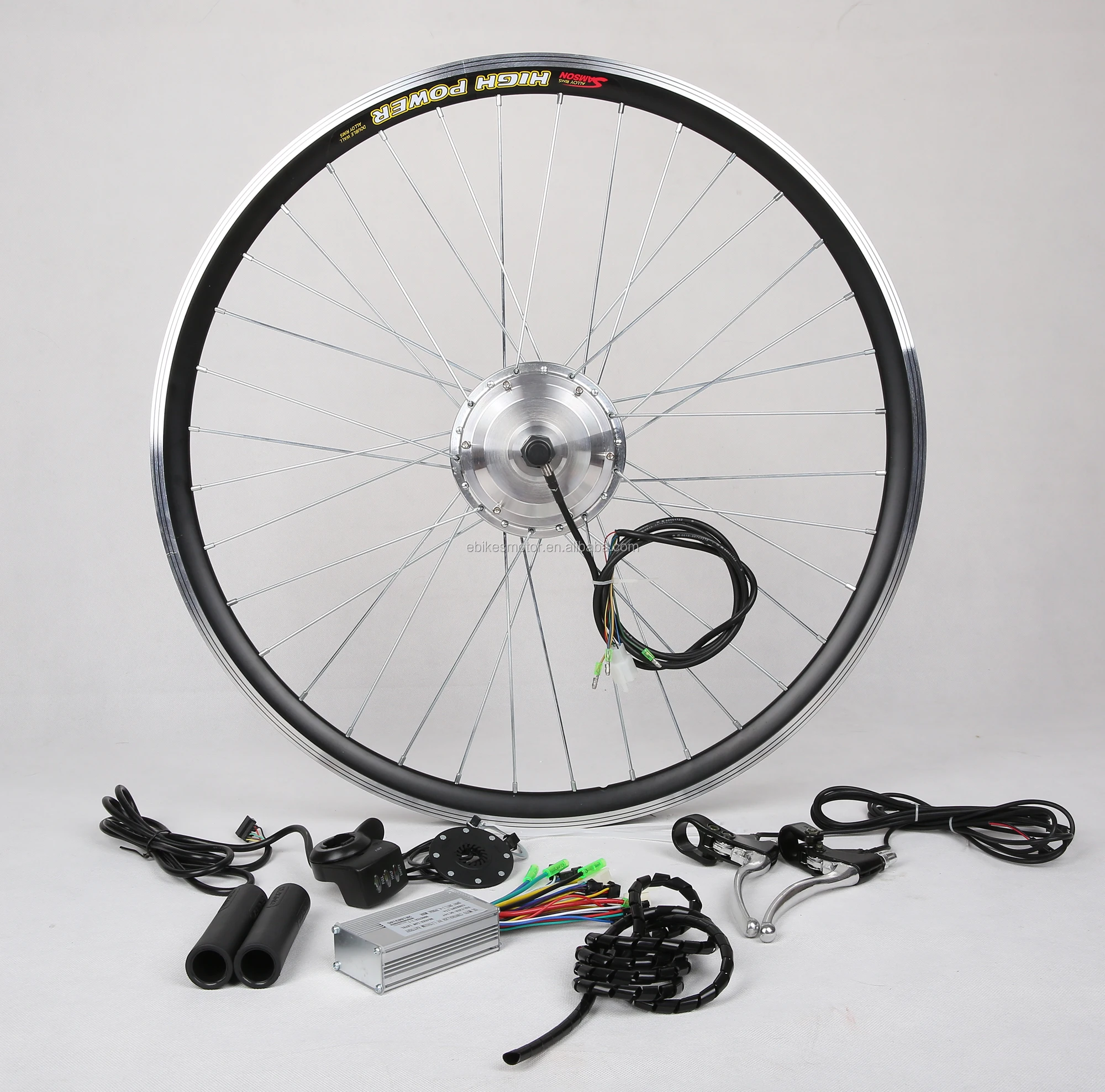 Kit Conversion Vélo électrique 48V 750W - Moteur Dans Moyeu - Pneus Neige 4.0 - Pour Roues 20" à 26"