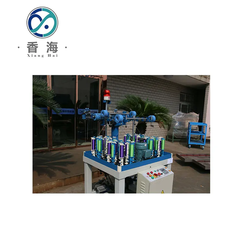 80 Серия 16 шпиндель 4 головки круглая эластичная лента вязальная машина