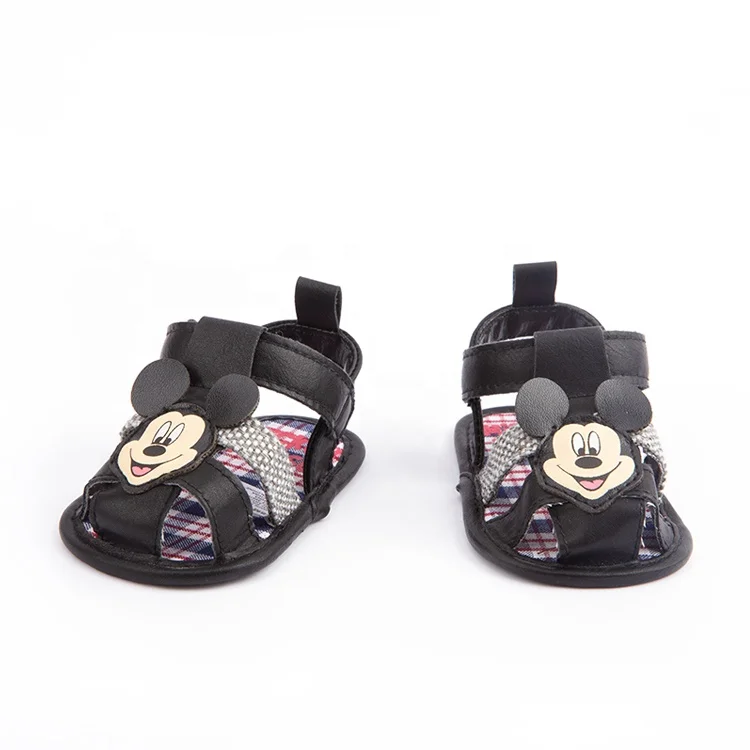 Летние детские сандалии с изображением Микки Мауса Для мальчиков