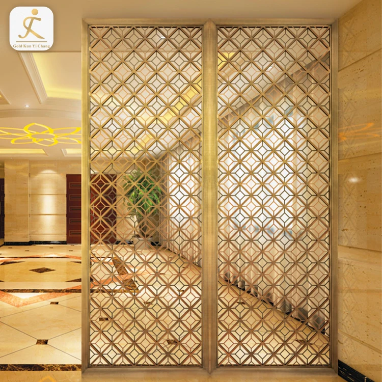 Stainless Living Room Bedroom Wall Panel Divider Metal Steel Partition ...