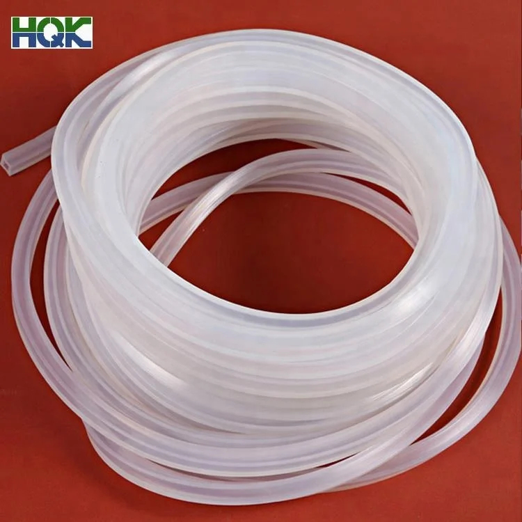 High Quality Transparent Rectangular Silicone Tube for LED Strip