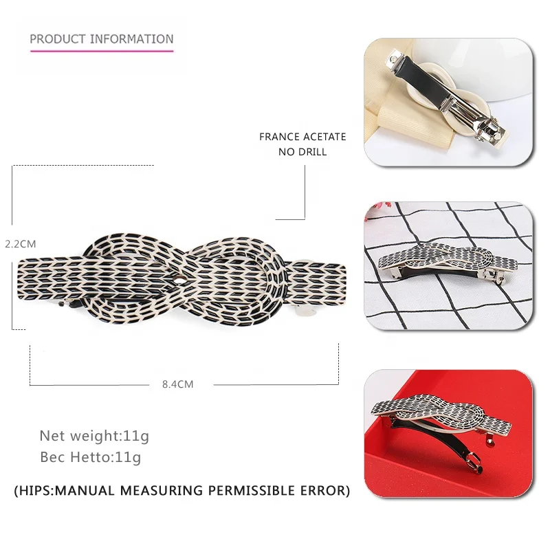 Модная заколка для волос в виде змеи изысканный женский аксессуар заколка-пряжка из целлюлозного