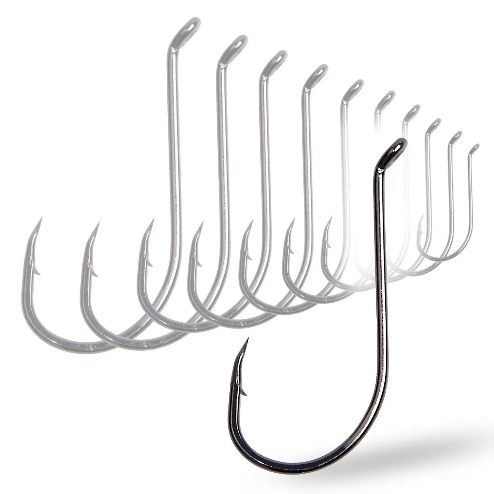 Stock Up Your Tackle Box With These 100 Luengo Octopus Beak Fishing Hooks! Made Of High-carbon Steel, They're Perfect For Bass, Catfish, And Tons Of Other Species. Great For Saltwater Too!