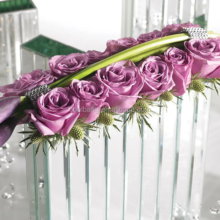 Оптовая продажа роскошная домашняя декоративная Геометрическая стеклянная Террариум зеркальная мозаичная ваза для дома