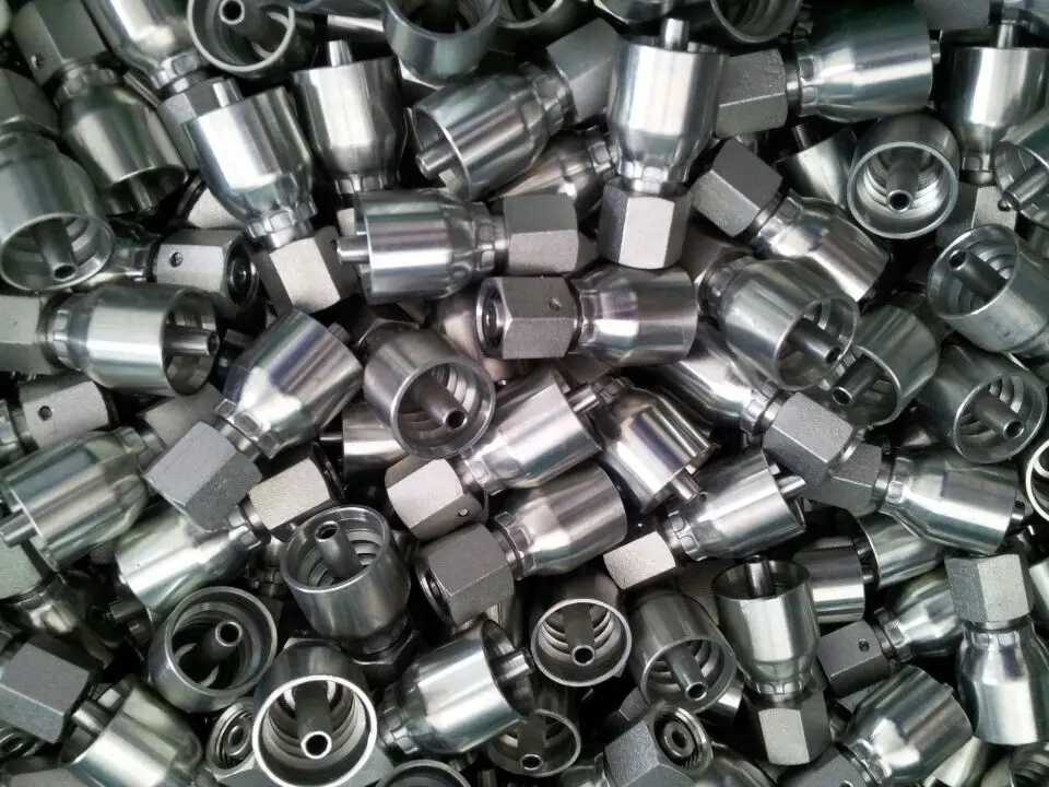 Flexible Braided Aluminum Ferrule Hose Male Hydraulic Jic Crimp