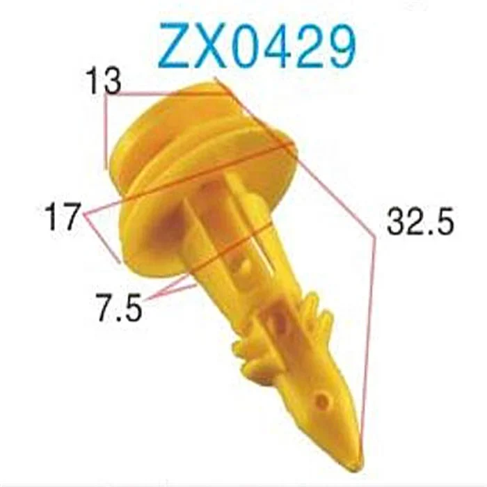 Clip Di Fissaggio Per Pannelli Auto - Kit Di Fissaggio Per Finiture Clip Di Ricambio Per Porte Confezione Da 50 Dispositivi 97660404