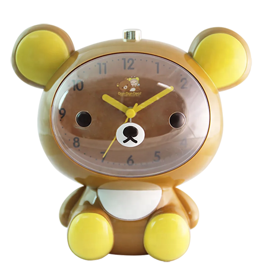 Large Owl Shape Table Clock With Melody & Bell Alarm Voice & Light