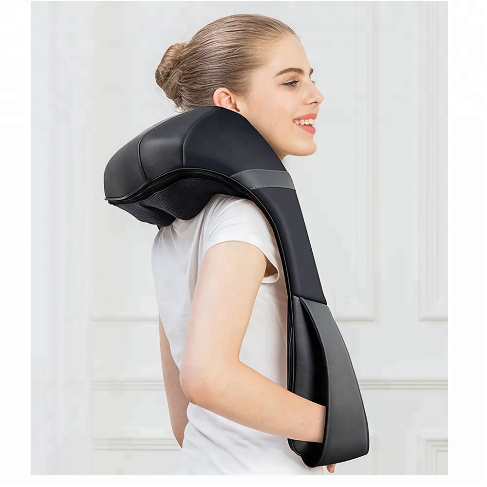 Neck and Shoulder Massager Belt with Shiatsu Kneading and Tapping Vibration Heat Therapy for Pain Relief and Relaxation Neck and Shoulder Massager Belt with Shiatsu Kneading and Tapping Vibration Heat Therapy for Pain Relief and Relaxation