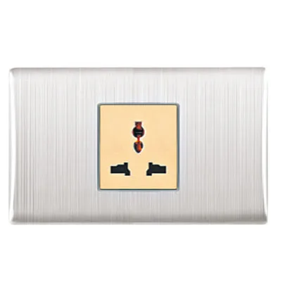 New Glass Touch Switch US Outlet Panel Heat Resistant Socket