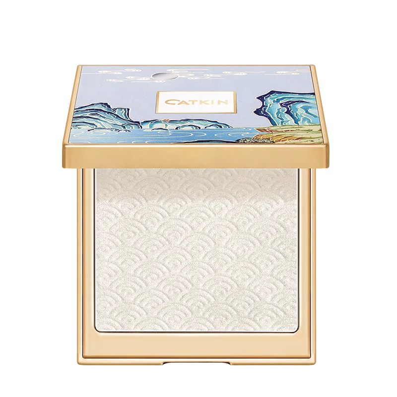 Оптовая продажа, палитра теней для хайлайтера CATKIN 12 г, рассыпчатая пудра для макияжа